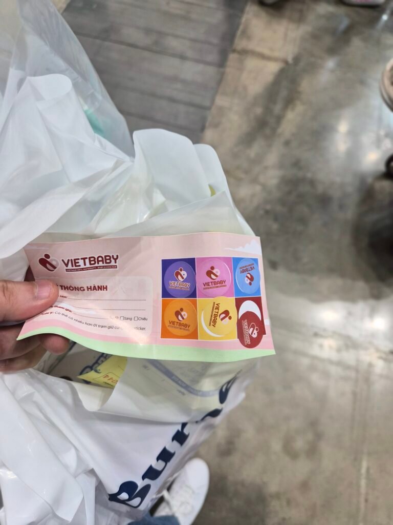 Minigame nhận quà tại gian hàng VIET BABY FAIR 2026