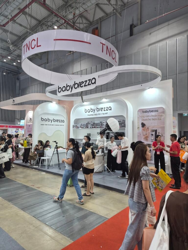 Gian hàng thương hiệu lớn tại hội chợ mẹ và bé TP.HCM
