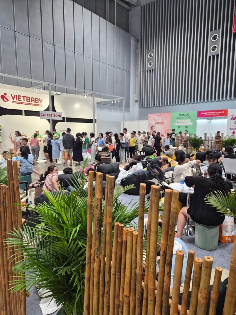 Quầy cà phê miễn phí tại VIET BABY FAIR 2026