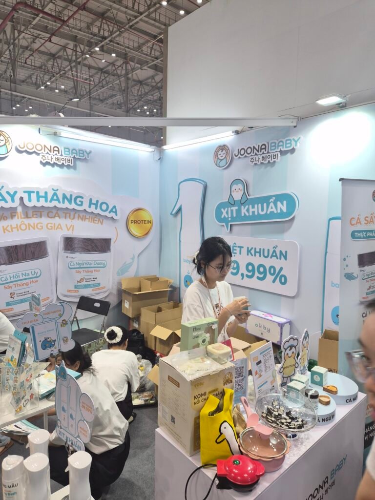 Gian hàng lucky draw tại VIET BABY FAIR 2026